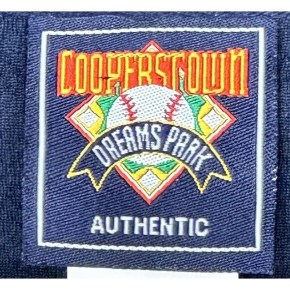 Cooperstown Dreams Park Mens Polo Shirt Umpire Uniform Navy Blue Short Sleeve L - Picture 4 of 10